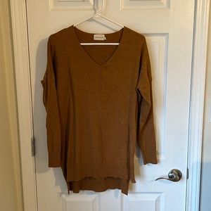 Long Autumn Brown Sweater Size S/M